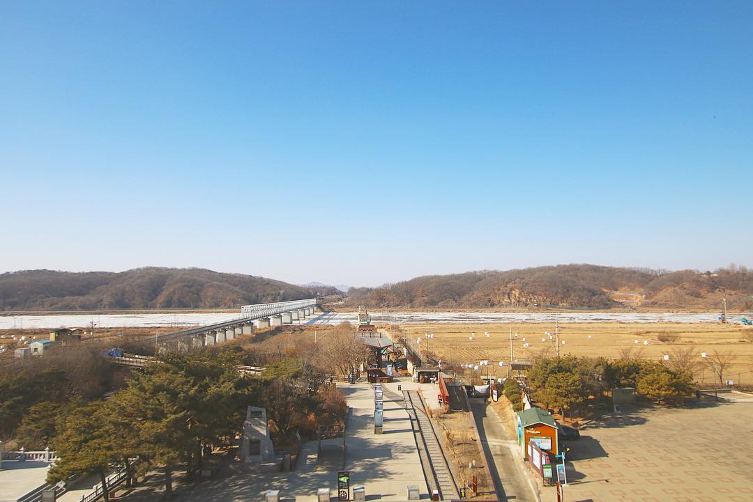 Khung cảnh gần nhất, rõ ràng bạn có thể thấy khi đến điểm gần nhất giữa Hàn Quốc và Triều Tiên